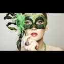 Latest masquerade masks with stylish on-trend hairstyles and accessories
